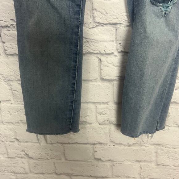 7 For All Man Kind Distressed Skinny Boyfriend Ankle Jeans Josefina - Picture 9 of 10